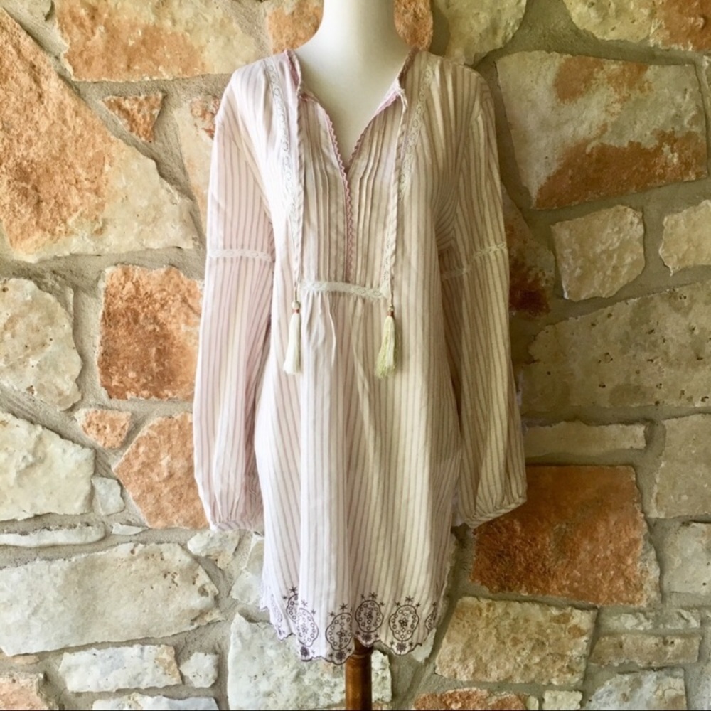 New! Anthropologie Striped Night Shirt - Picture 3 of 8